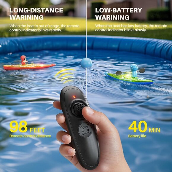 NEW! RC Boats 2 Pack, Remote Control Kayaks with 3 Magnetic Balls 😊 - Picture 4 of 7